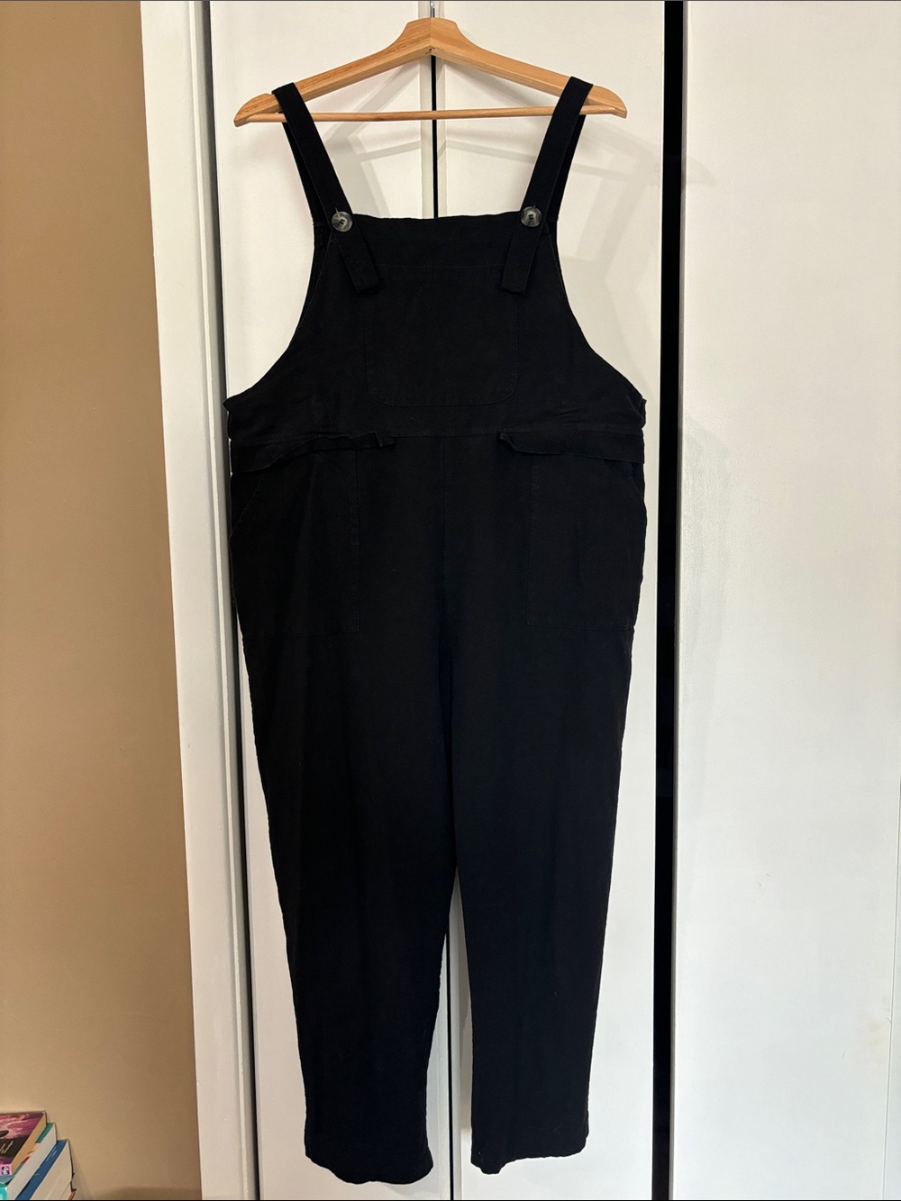 Women's Black adjustable strap Overalls - Classic Comfortable Fit